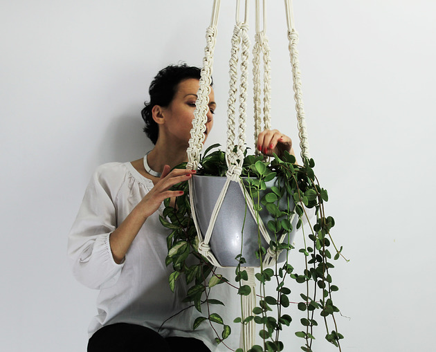 kwietniki XL kwietnik makrama 009