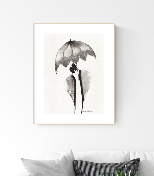 grafika 30X40 cm wykonana ręcznie MiniMalArt