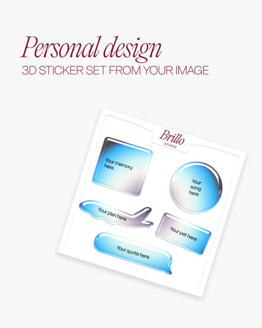 naklejki i wlepy Zestaw personalizowanych naklejek wypukłych 3D