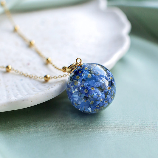 wisiory Wisiorek z niezapominajkami