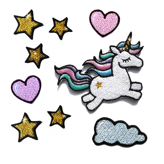 naszywki na ubrania Zestaw naszywek Unicorn