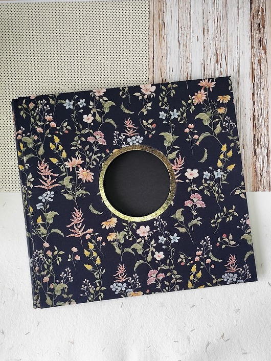 notatniki i albumy Album na zdjęcia Polne kwiaty czarny