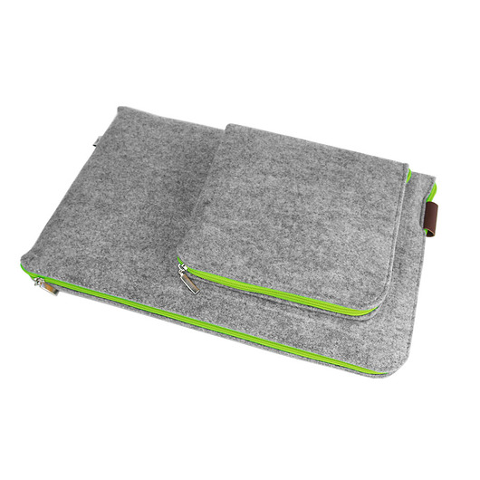 ETUI NA LAPTOPA I ZASILACZ 01 zielony zamek purol design