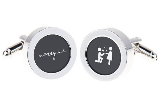 Spinki do mankietów ślubne MARRY ME ślub spinki
