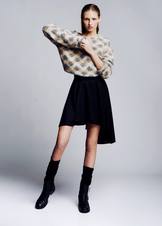 Black asymmetric skirts LC LUCJA