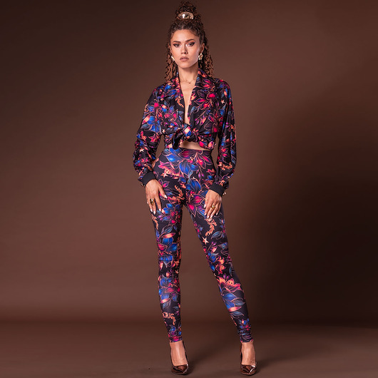 legginsy Legginsy - Midnight Flower