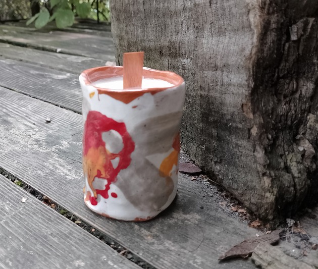 świeczniki i świece Świeczka w ceramice