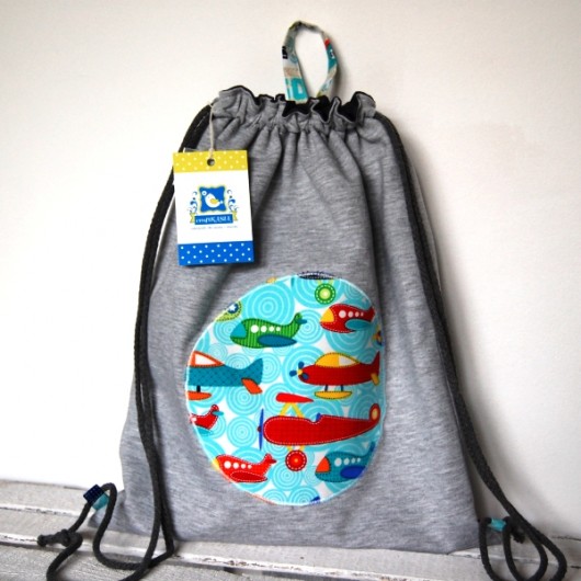 Dresbag- wodoodporny worko-plecak- Samoloty craftKASIA