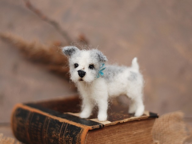 figurki i rzeźby Piesek Miniaturka