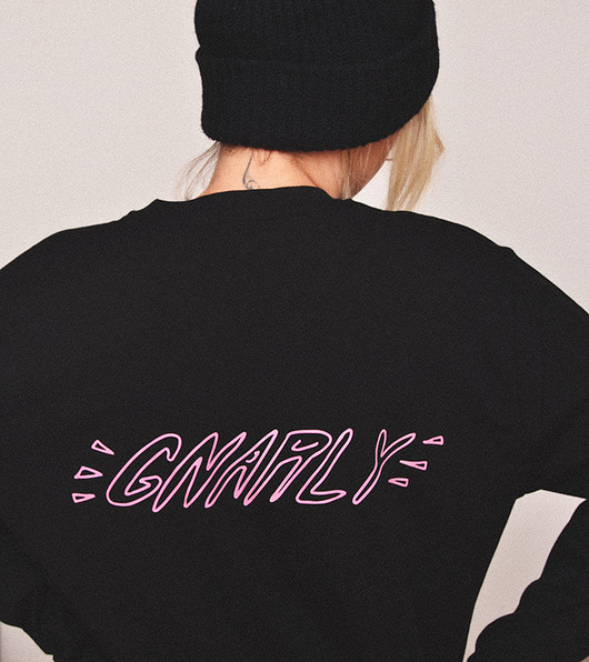 bluzki z długim rękawem damskie Czarny Longsleeve Gnarly