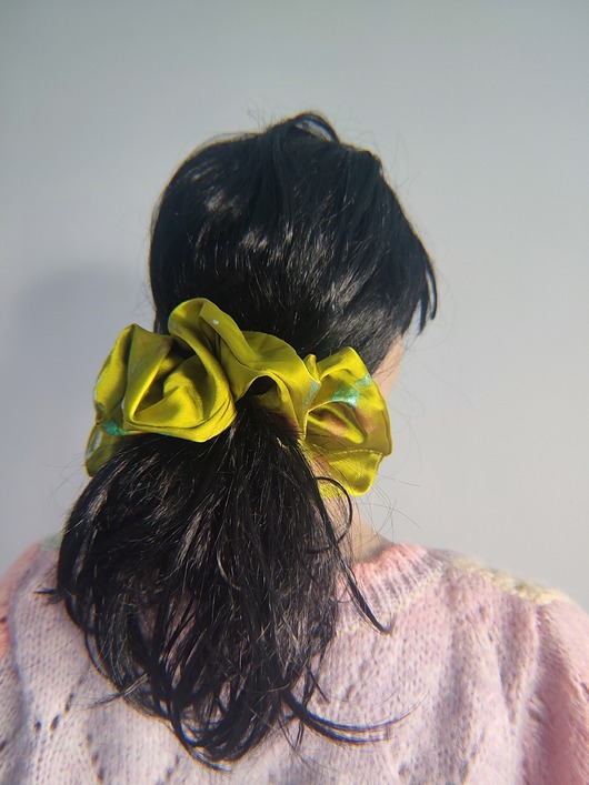 gumki do włosów SCRUNCHIE ręcznie malowana