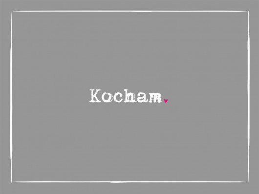  POSTER  - 30x40 cm - Kocham.  KOKO by HOKO