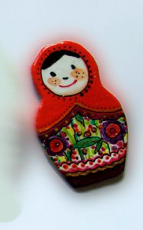 czerwona chusta mocca