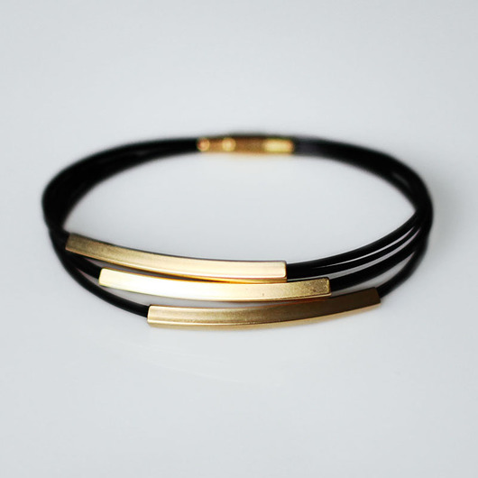 Bransoleta Gold in Black Mitsu