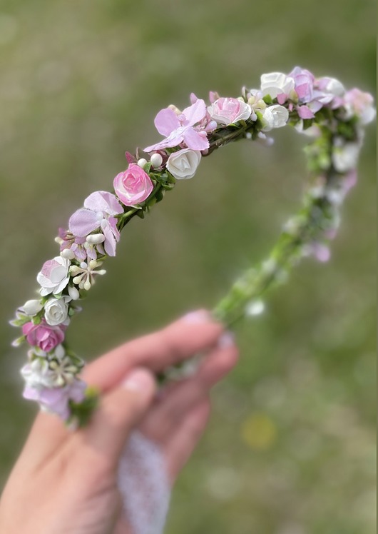Wianek ślubny lub na sesję Rosa
