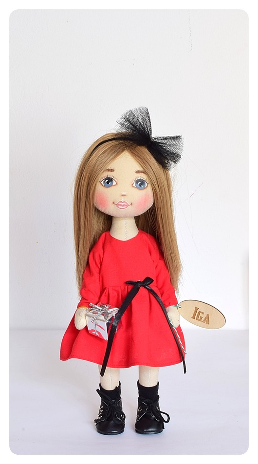 lalki Lalka handmade 32cm malowana dostępna od ręki