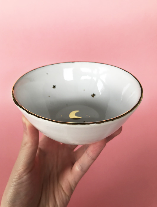 Ceramiczna miska w kolorze białym ELEMTHEBRAND