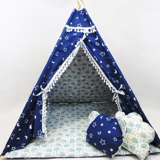 Namiot tipi Granatowy z Jeżykami Enitka Sweet Baby Room