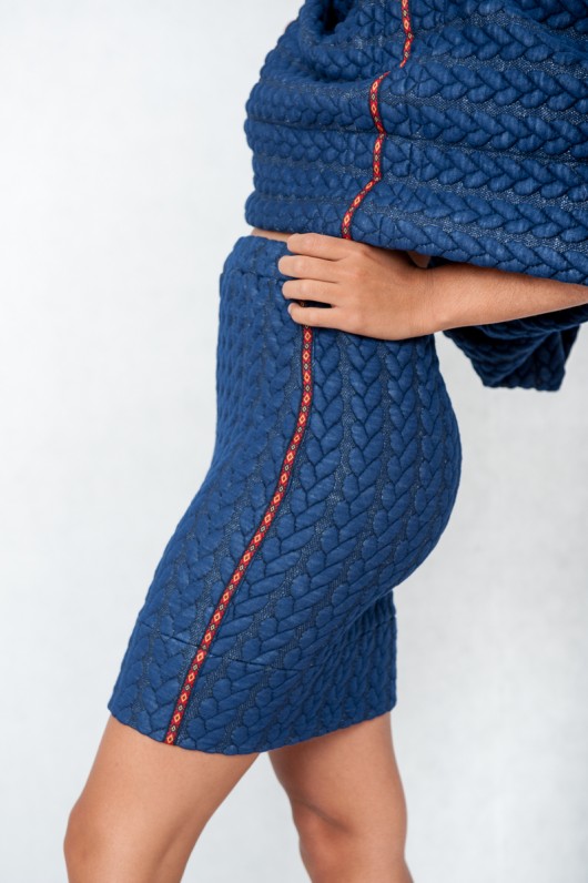 NAVY TRESS spódnica mini kokowor