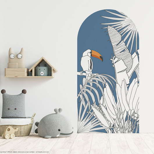 naklejki ścienne do pokoju dziecka Naklejka Ścienna Tukan. Tulum  Wind.