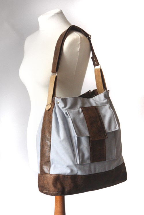 torba - blue jeans&gobi chocolate - elfagado
