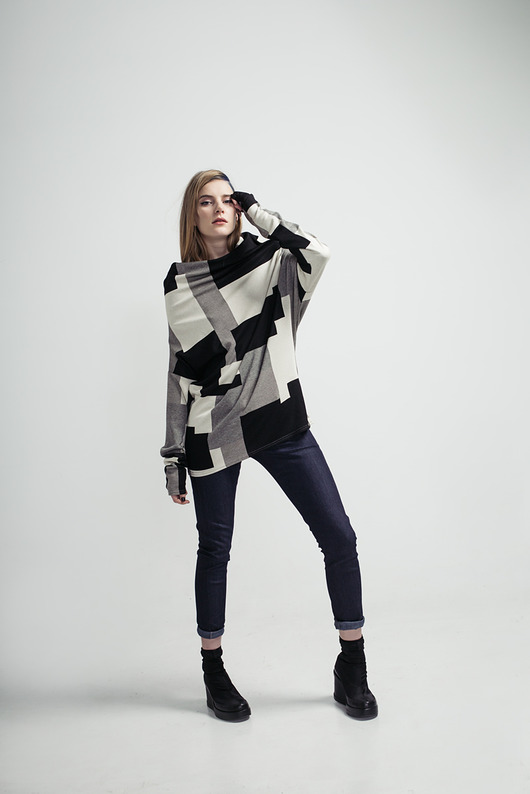 tuniki damskie Macosa /Redi/-Bluza Neck Iw