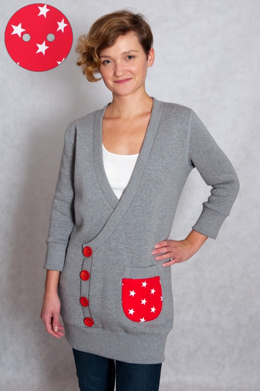 Star Cardigan Miss Button