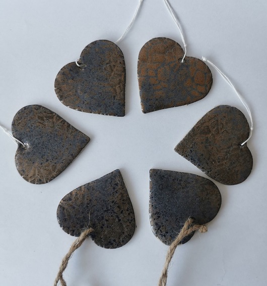 ozdoby choinkowe Komplet ceramicznych ozdób na choinkę