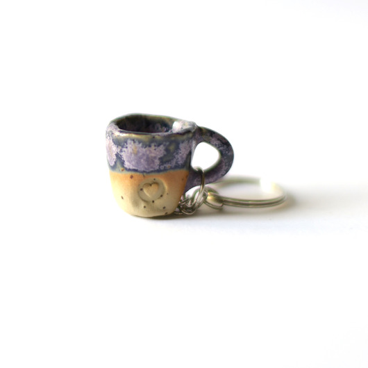 breloki Mini kubeczek fioletowy