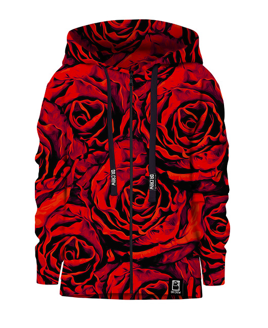 bluzy dla chłopców Bluza Zamek Chłopiec DR.CROW Red Roses