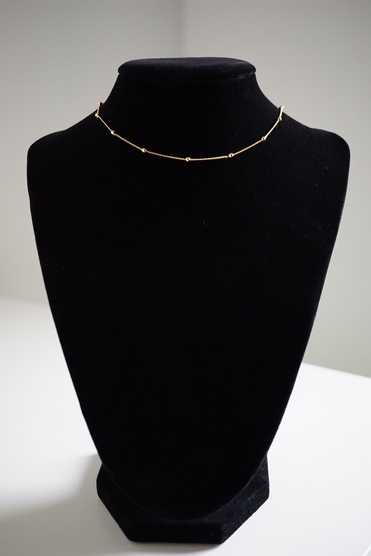 Delikatny pozłacany choker z kuleczkami pr. 925 VENA Jewellery