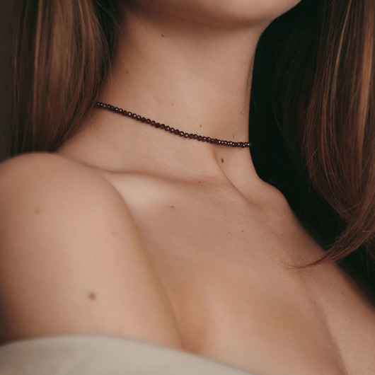 chokery Choker na szyję z granatów