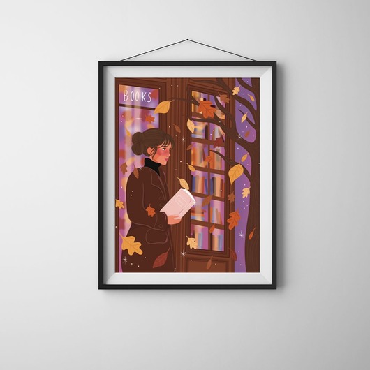 grafiki i ilustracje Plakat Bookstore