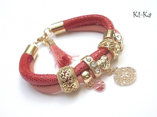 Strap - coral double /06.07.15/  KiKa pracownia