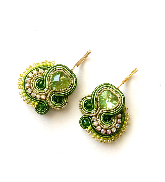 kolczyki soutache Sutaszowe kolczyki LIMON