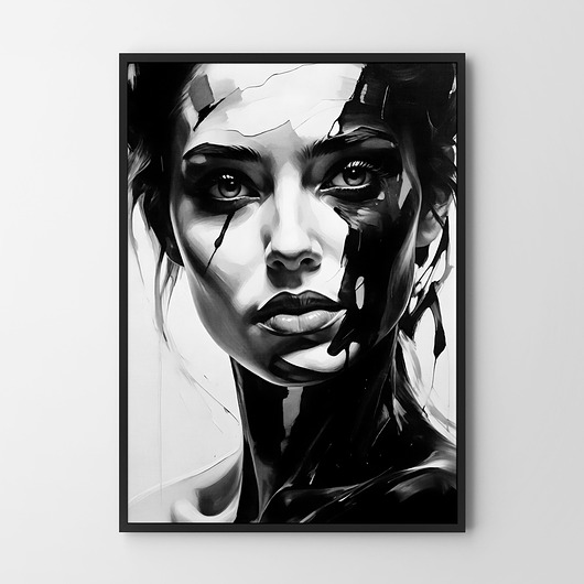 plakaty Kobieta w czerni - plakat/ilustracja