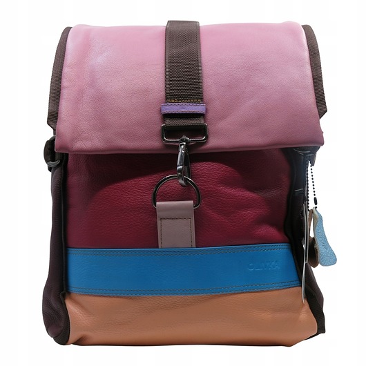 plecaki Plecak skórzany pojemny stylowy miejski mieści A4 kolorowy wygodny OLIVKA