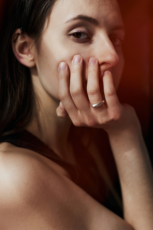 pierścionki srebrne SMOOTH / glossy silver ring