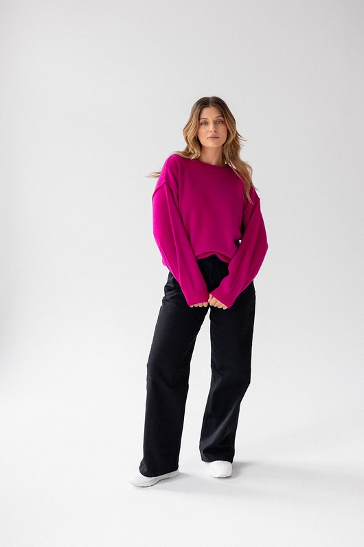 swetry damskie  Sweter Cashmere Hug Magenta