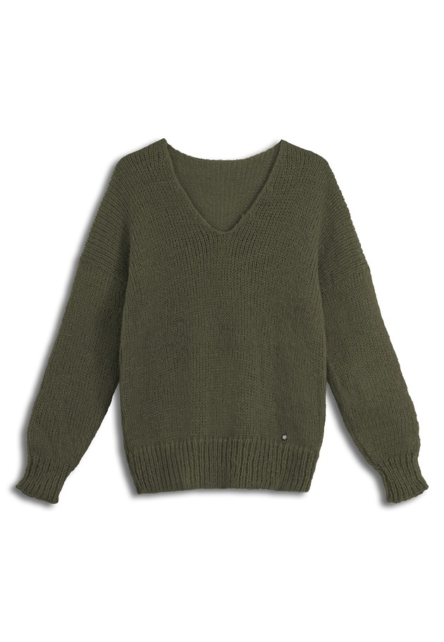 swetry damskie  Alpaka sweter Mia - khaki