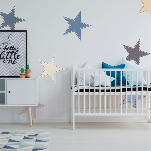 tapety i naklejki ścienne Szablon malarski wielokrotny /DOTTED STAR