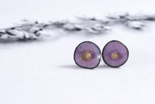 PETALS (VIOLET) - kolczyki Dorota Oyrzanowska