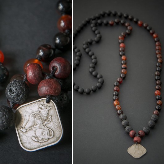 CHINZE MALA /// naszyjnik MONETA Z BIRMY NOMAD ACCESSORIES