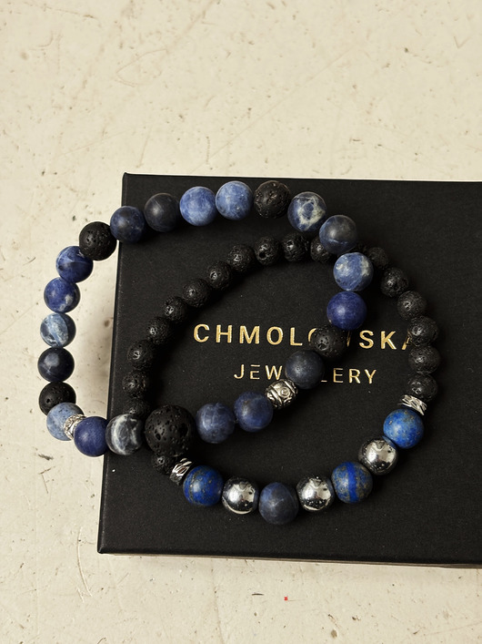 biżuteria męska Zestaw męskich bransoletek