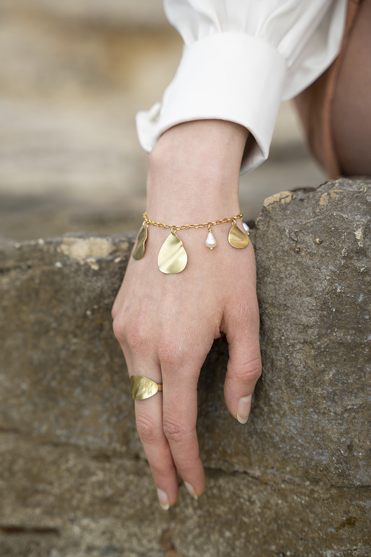 bransoletki złote Bransoletka PŁATKI No. 1