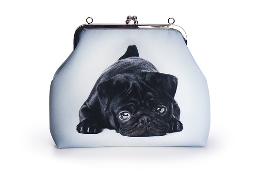Mini torebka - nadruk Mops BAJAGA STUDIO