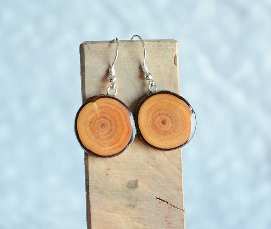 "Prosto z drzewa" - kolczyki wiszące z gałęzi MyPieceOfWood