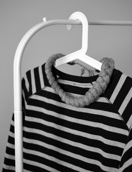 gray braid felt label