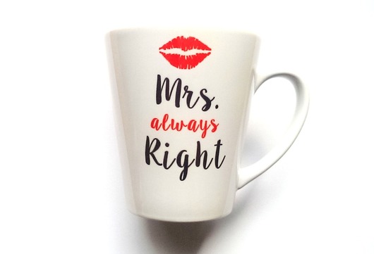 Kubek Latte Mrs. always Right FarrowDesign