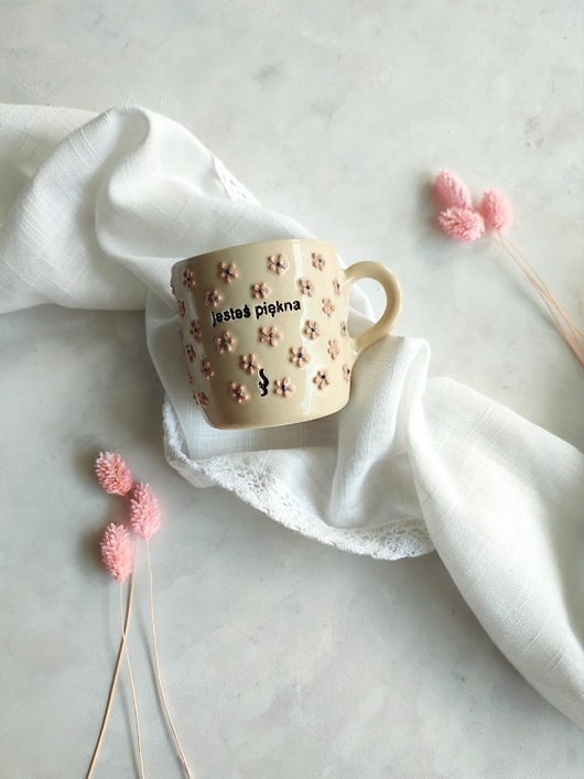 kubki Ceramiczny Kubek 200 ml "Jesteś piękna"